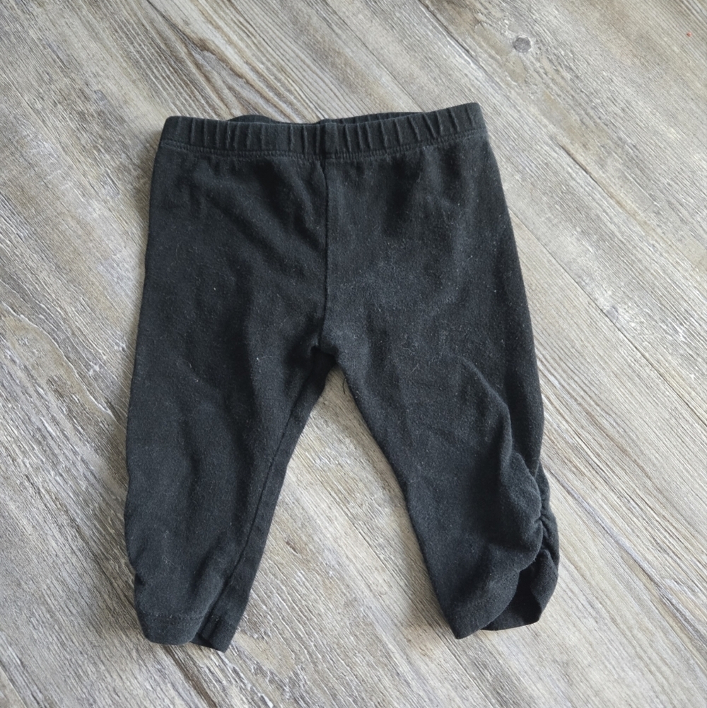 3-6M Girls Black Kids Leggings